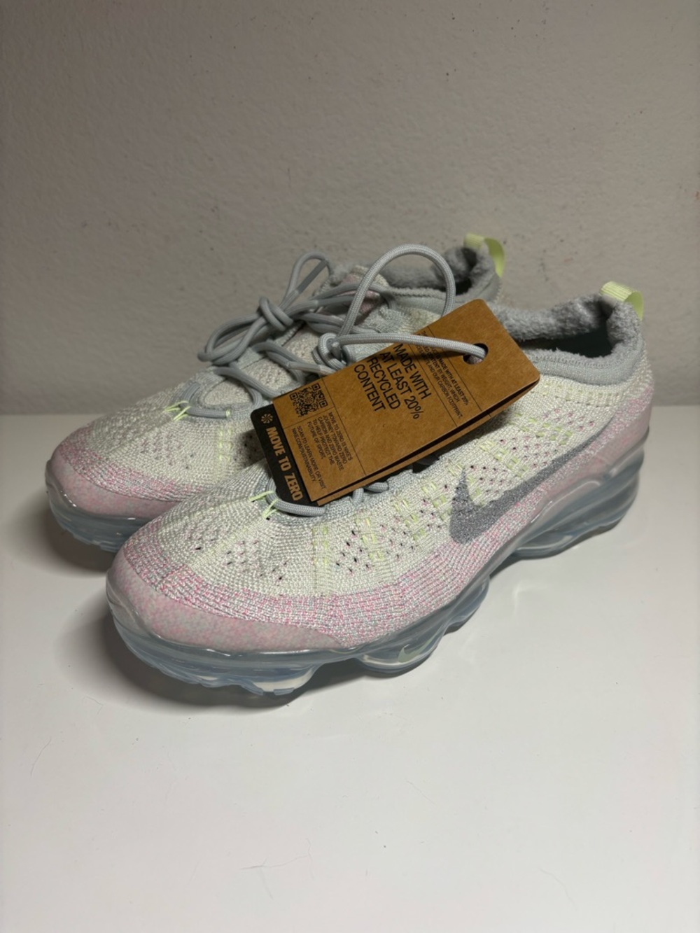 NEW NIKE Air Vapormax 2023 Flyknit Sea Glass Pink Womens Size 8 RARE